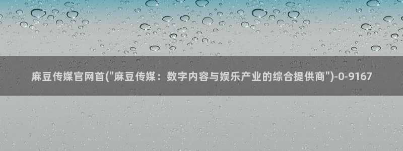 麻豆资讯标题
